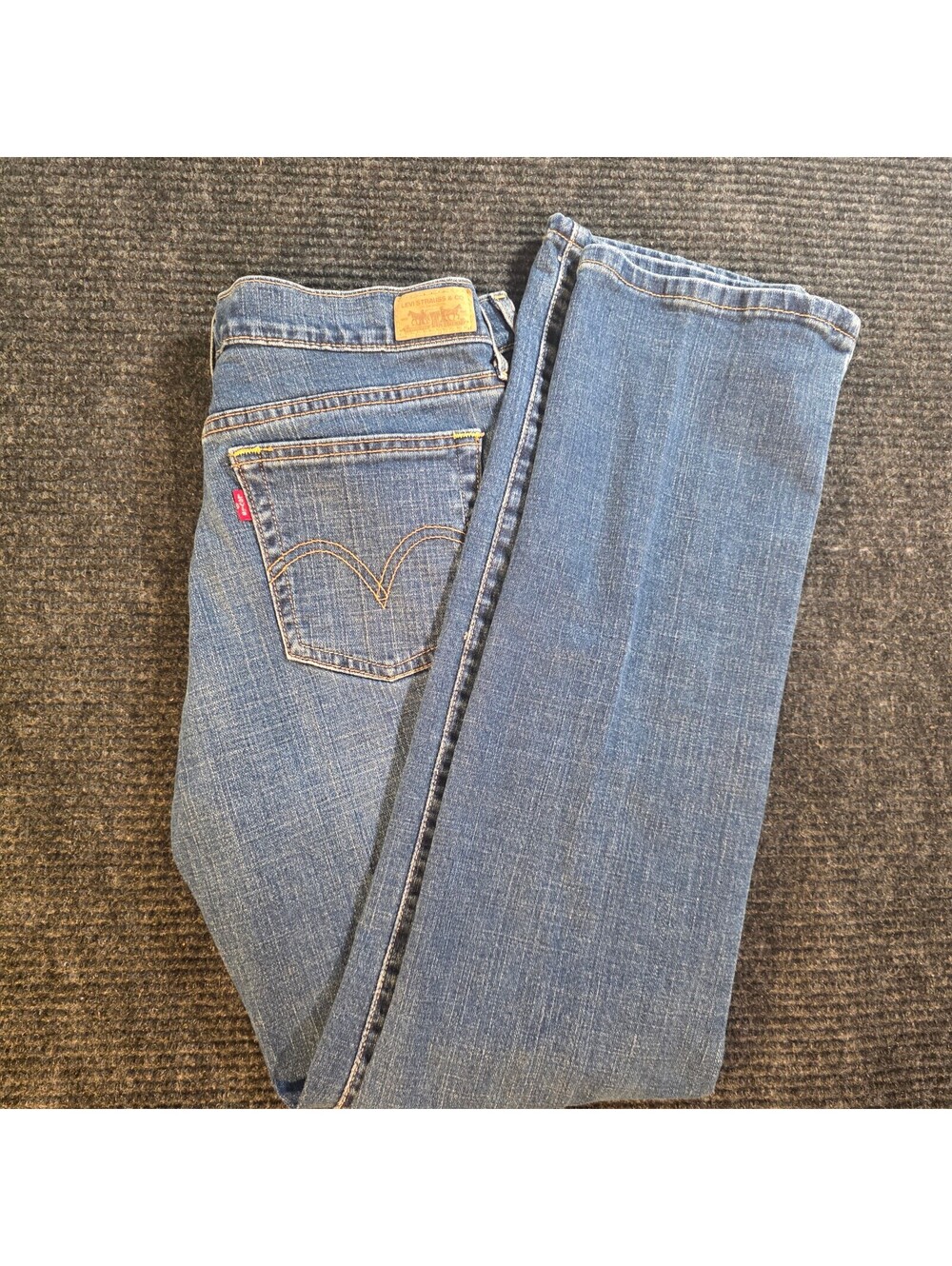 Levi's 505 Straight Leg Jeans in Light Blue Denim